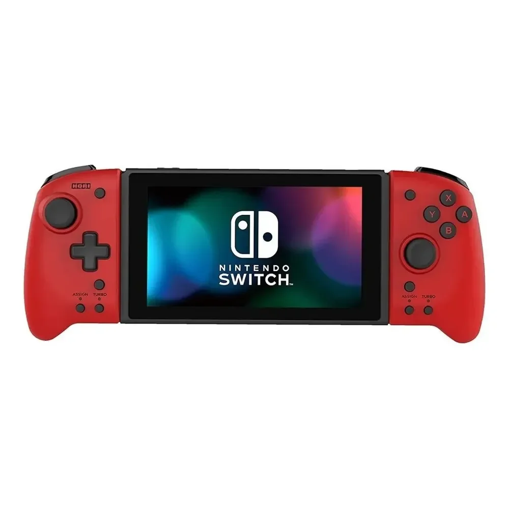 Controle Ergonômico Hori Nintendo Switch Split Pad Pro (vermelho) Para Modo Portatil Volcanic Red