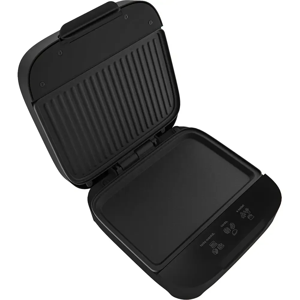 Grill Sanduicheira Cadence San400 Elétrica Chapa Misteira Tostex Tostequeira Hambúrguer Click Preto 127v