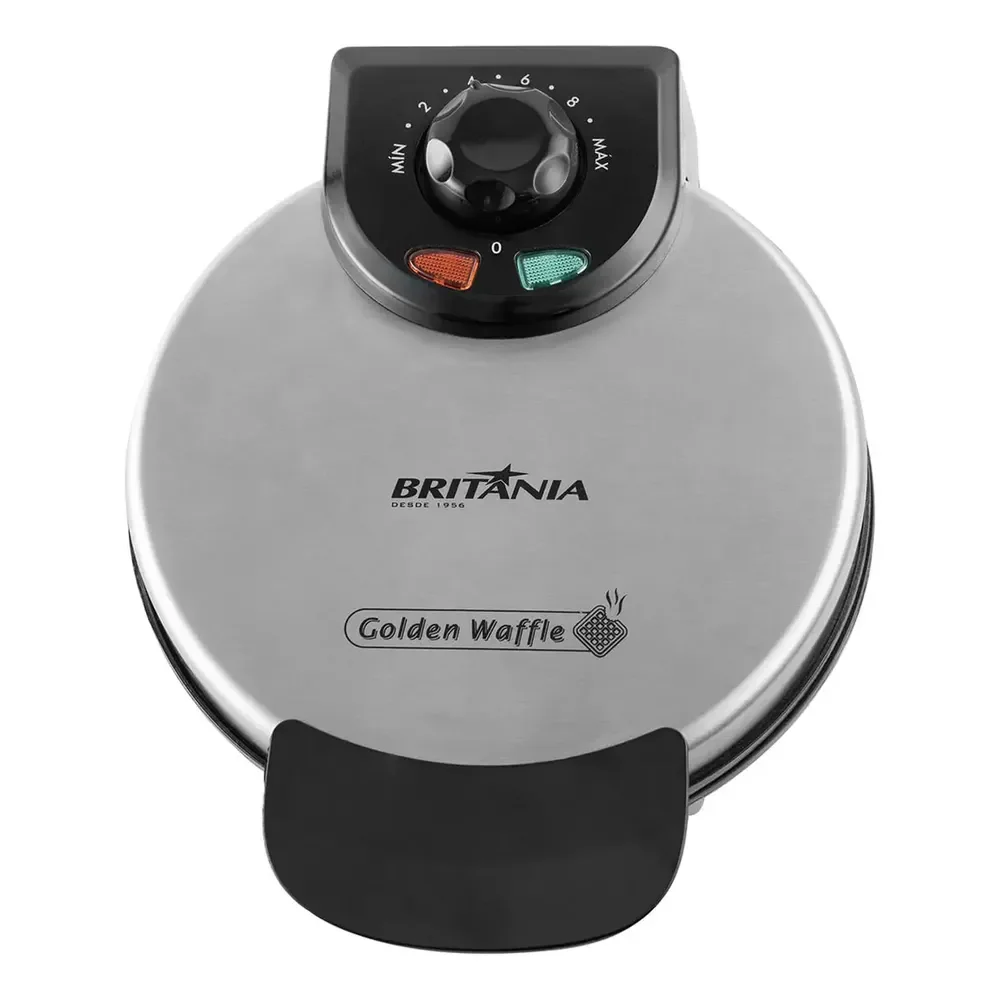 Máquina Golden Waffle 850w Cinza Britânia Cinza 220v