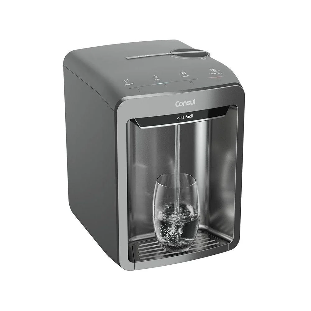Purificador de Água Consul Refrigerado Eletrônico CPB33AF Cinza Bivolt