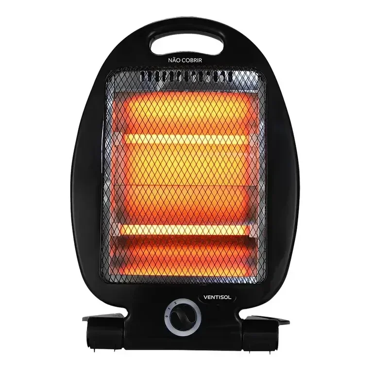 Aquecedor Elétrico Quartzo Doméstico 800w Ventisol Preto 127v