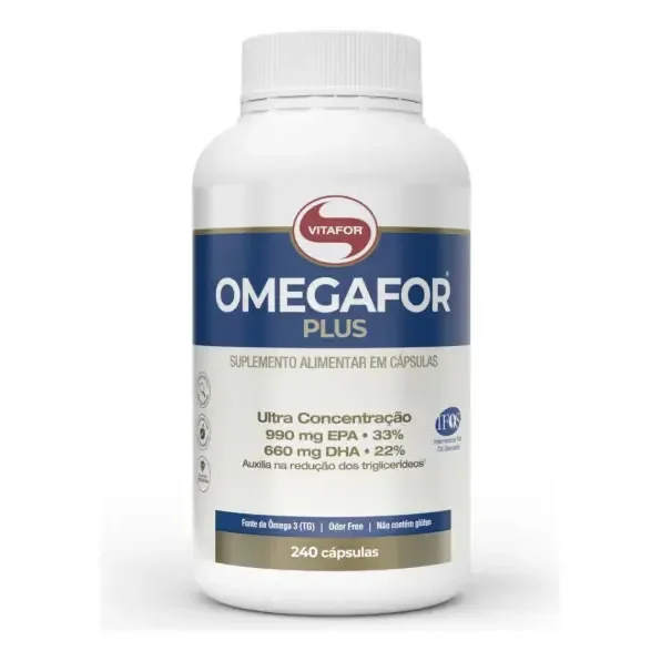 Suplemento Alimentar Omegafor Plus Epa E Dha 240 Cápsulas Vitafor Sem Sabor