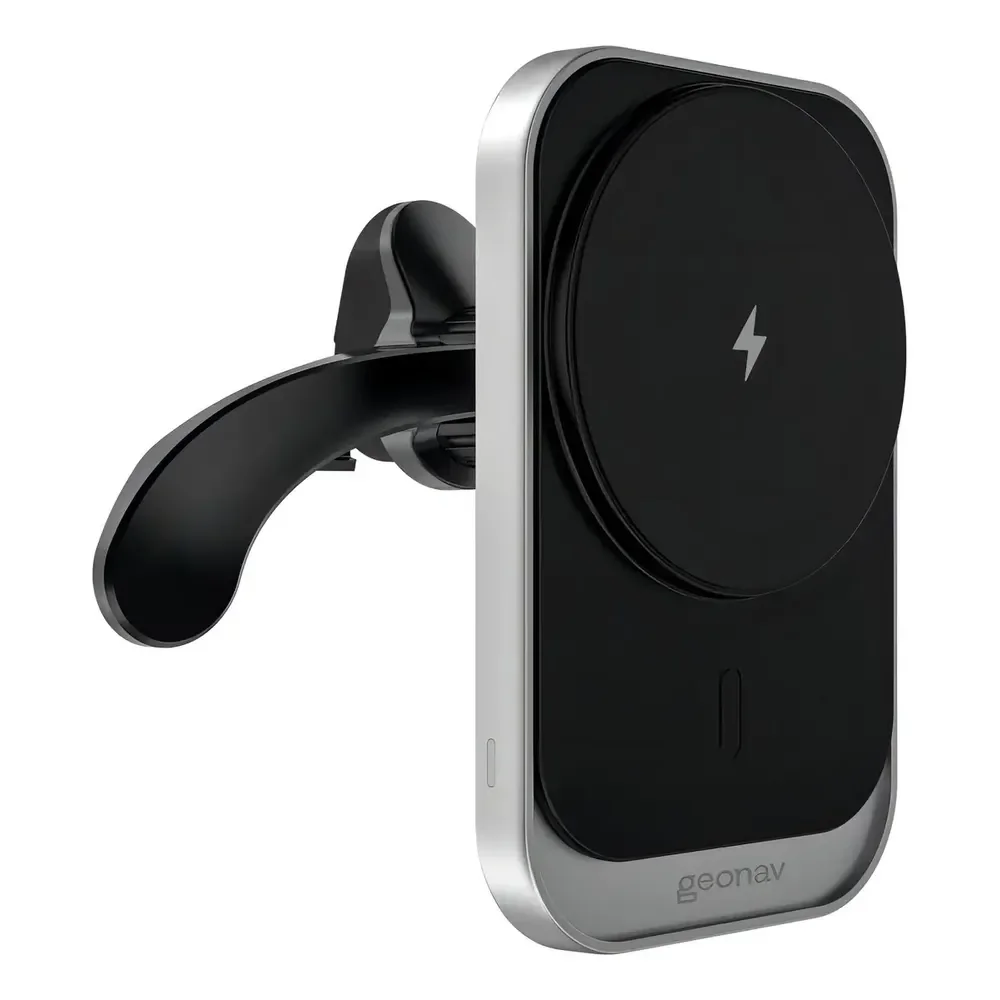 Carregador Veicular Por Indução 15w Magsafe Imã N52 Geonav Preto