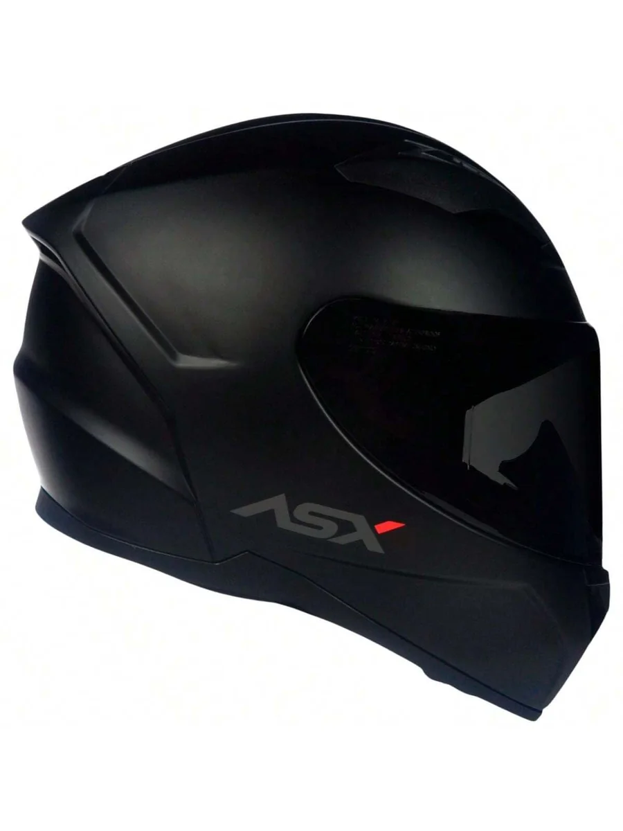 Capacete Moto ASX City Solid Preto Fosco