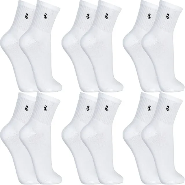 Kit 6 Pares Meias Lupo Cano Médio Alto Academia Original