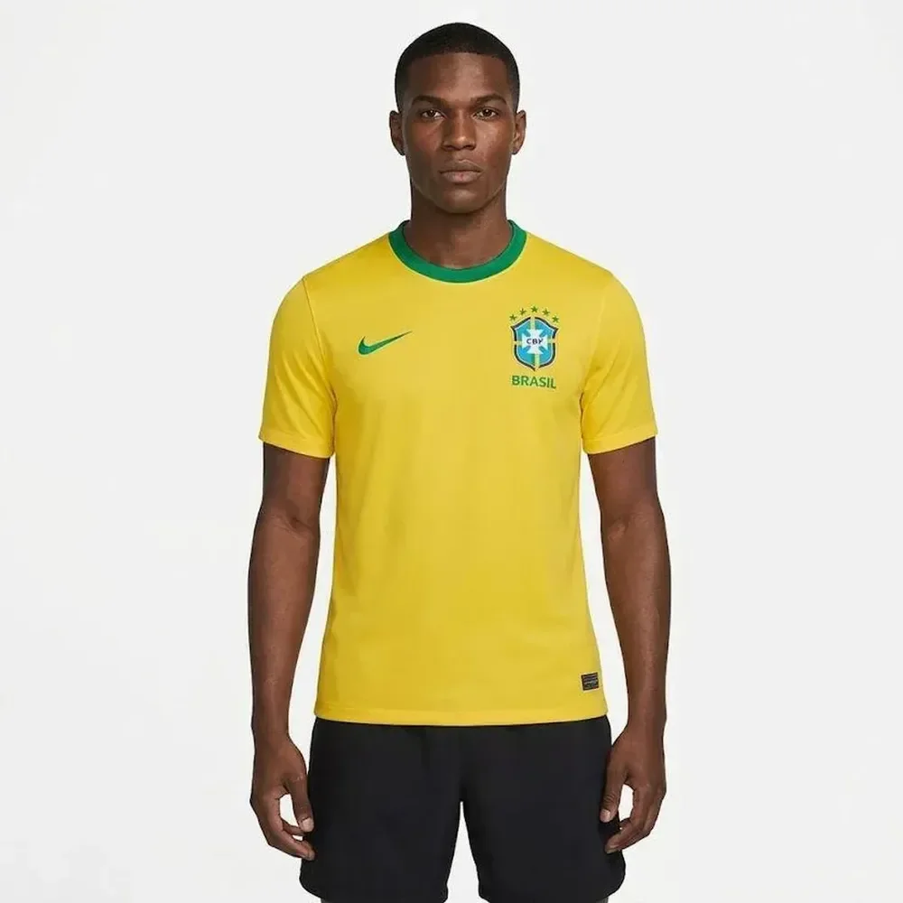 Camisa Brasil Nike I 2026/27 Fã Masculina Amarelo/verde G